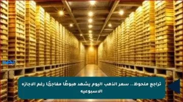 تراجع ملحوظ.. سعر الذهب اليوم يشهد هبوطًا مفاجئًا رغم الإجازة الأسبوعية